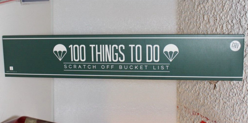 GIFT REPUBLIC 100 THINGS TO DO SCRATCH OFF BUCKET LIST POSTER 420 x 594 mm NEW