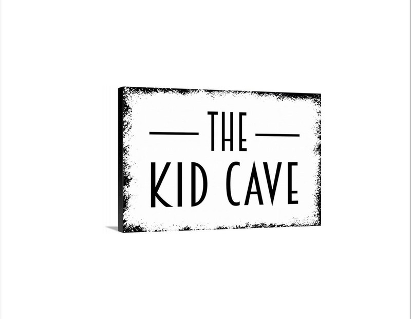 The Kid Cave Sign | Personalized Kids Room Wall Decor | Children Playroom