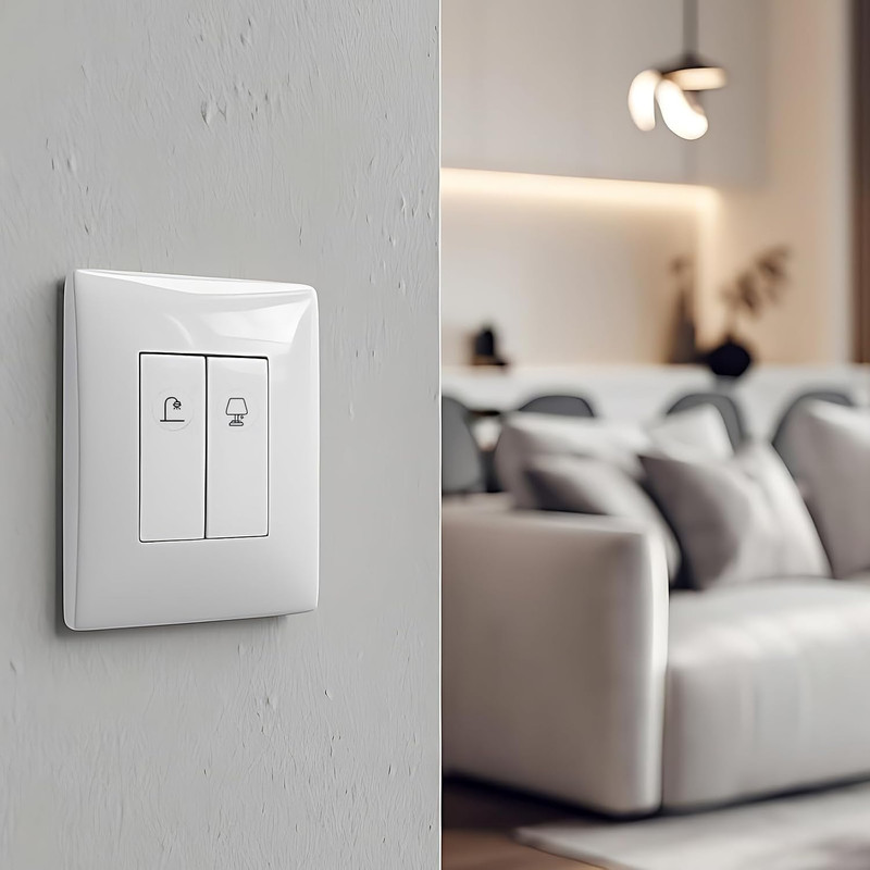 Transparent Light Switch Labels 620PCS, Waterproof Switch Stickers for Home Offi gallery