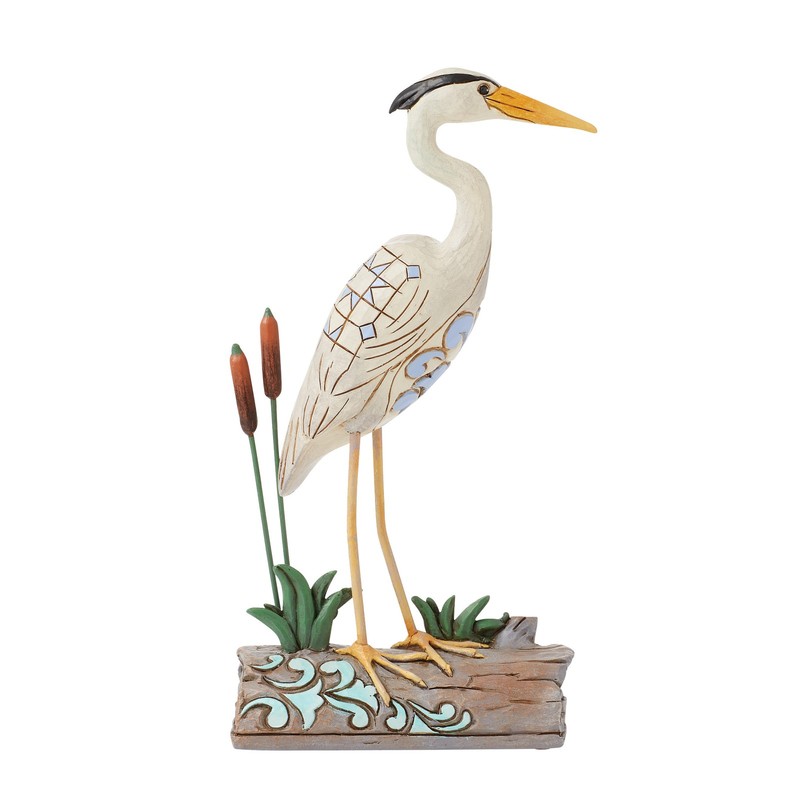 Enesco Jim Shore Heartwood Creek Coastal Blue Heron Bird Figurine 6 Inch