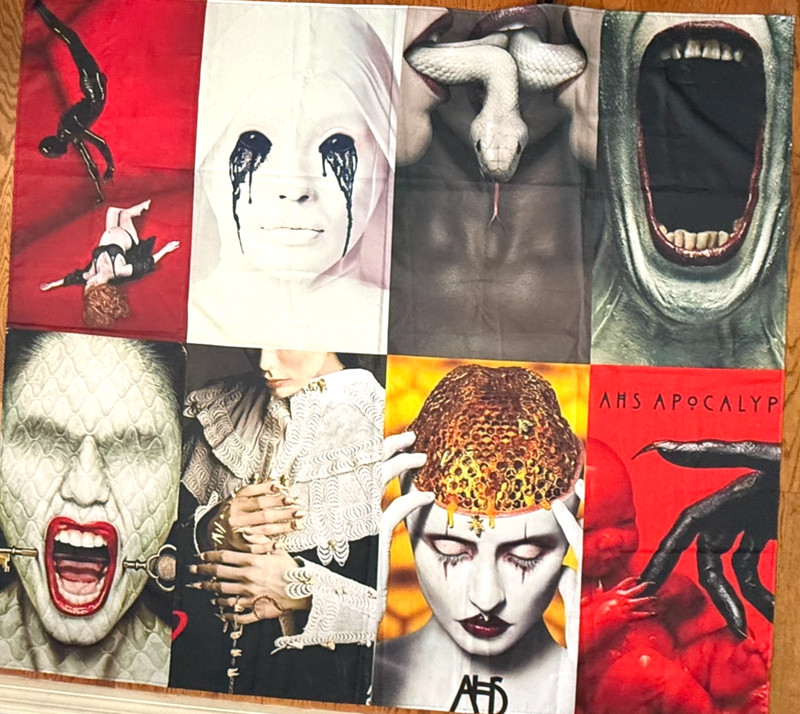 AMERICAN HORROR STORY FABRIC BACKDROP BANNER 59"x53" AHS APOCALYPSE WALL PRINT