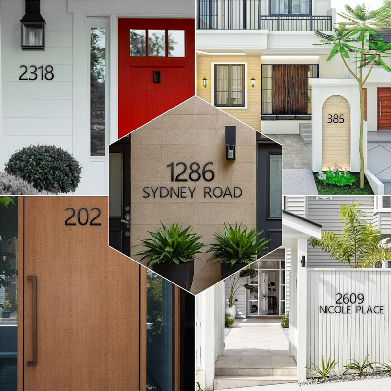 8 Inch House Numbers and Metal Letters for Outdoor Signs, House Numbers for Outs gallery