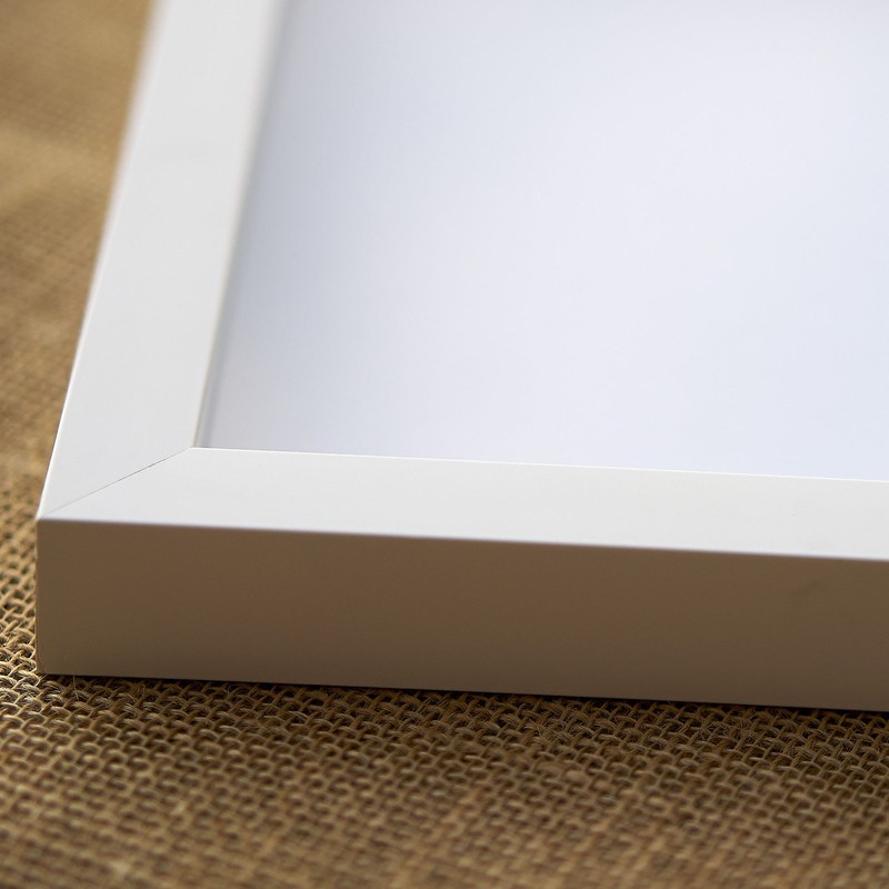 9x6 Shadow Box Frame White | 1 Inches Deep Real Wood Contemporary Shadowbox Disp gallery