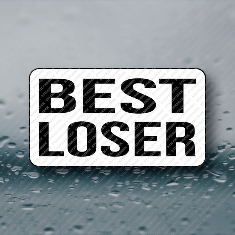 BEST LOSER 25-250pcs bulk sticker pack gag prank joke