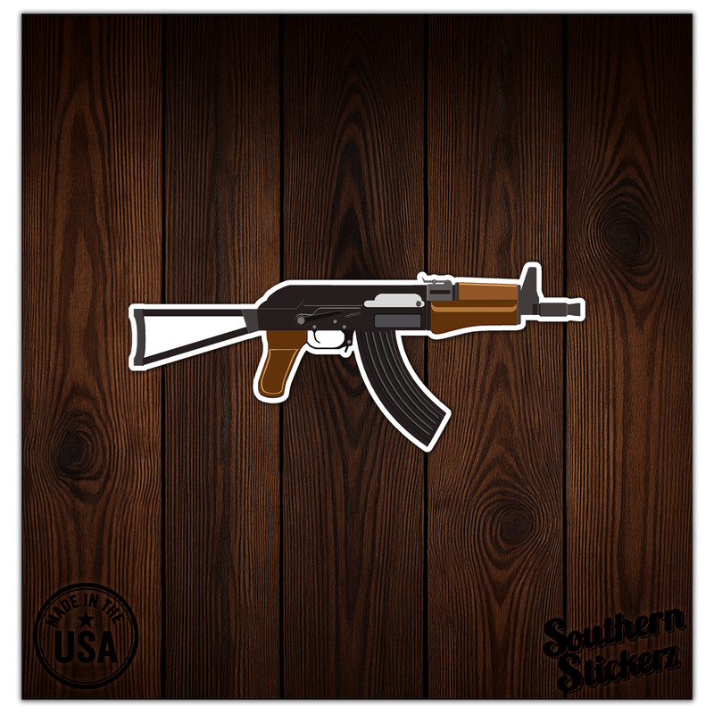AK-47 Assult Rifle – Vinyl Decal Sticker – Car Window Laptop – ebn8222