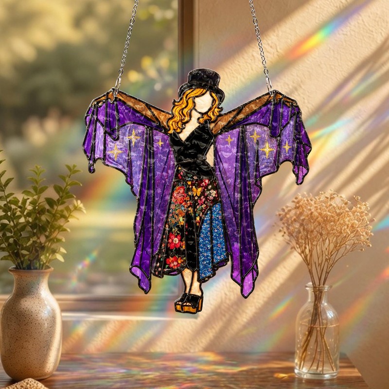 Stevie Nicks Acrylic Suncatcher for Witchy Fleetwood Mac Hanging window Decor gallery