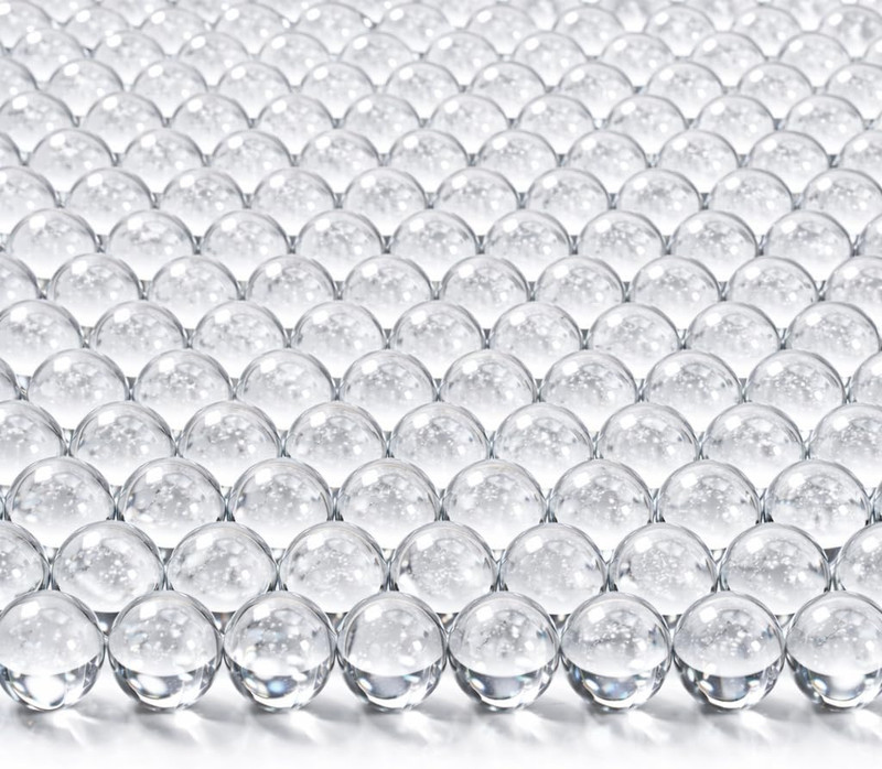 190 Pcs Clear Marbles for Vase Filler - Small Round Glass Beads 0.39In Transpare