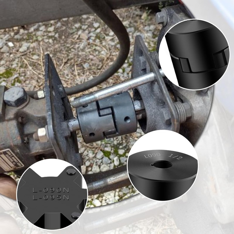 Autojare 1/2 To 3/4 L090 3-Piece L-Jaw Coupling Set Buna-N Nbr Rubber Spider gallery
