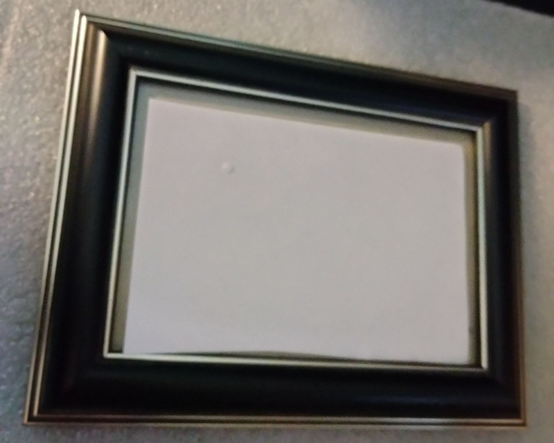 Black Silver Picture Frame 5×7 Inches With Easel Back Tabletop Wall Display