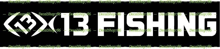 13 Fishing Tackles – Outdoors Sports & Gears – Vinyl Die-Cut Peel N’ Stick Decal