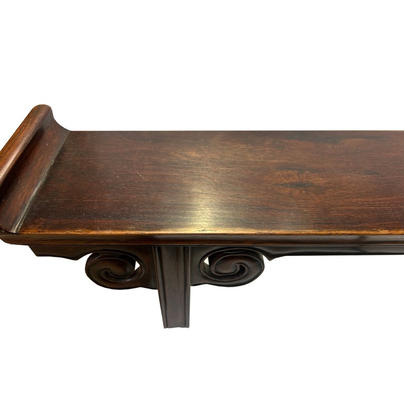 24" Chinese Brown Wood Altar Rectangular Table Top Display Stand Easel ws3808 gallery