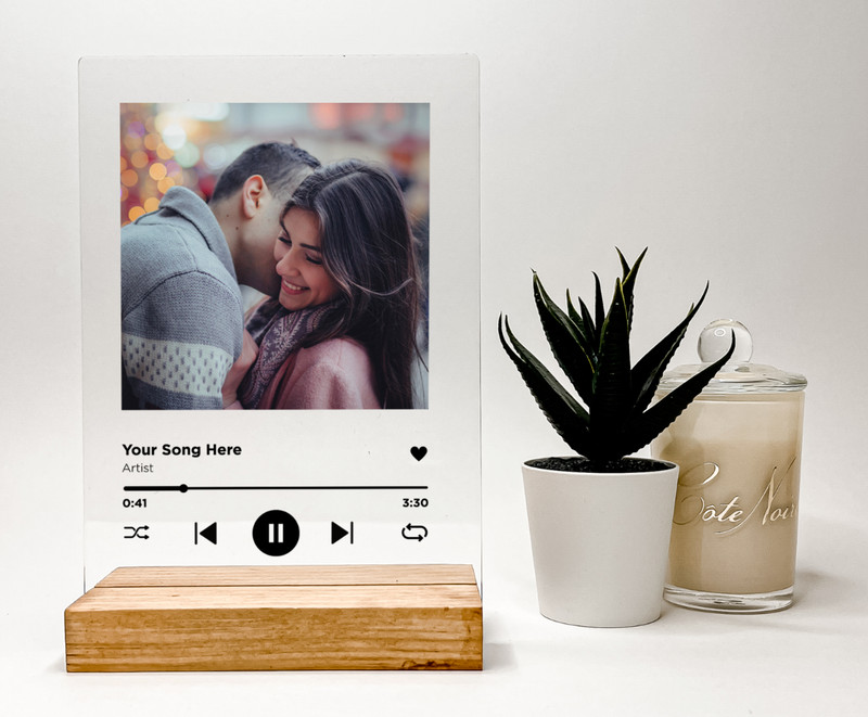 Personalized Picture Song Framed Picture Plaque With Stand Home Decor Gift gallery