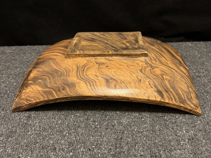 Square Shaped Mango Tree Wood With Dark Stain Serving Dish Fruit Bowl - 11.75” gallery