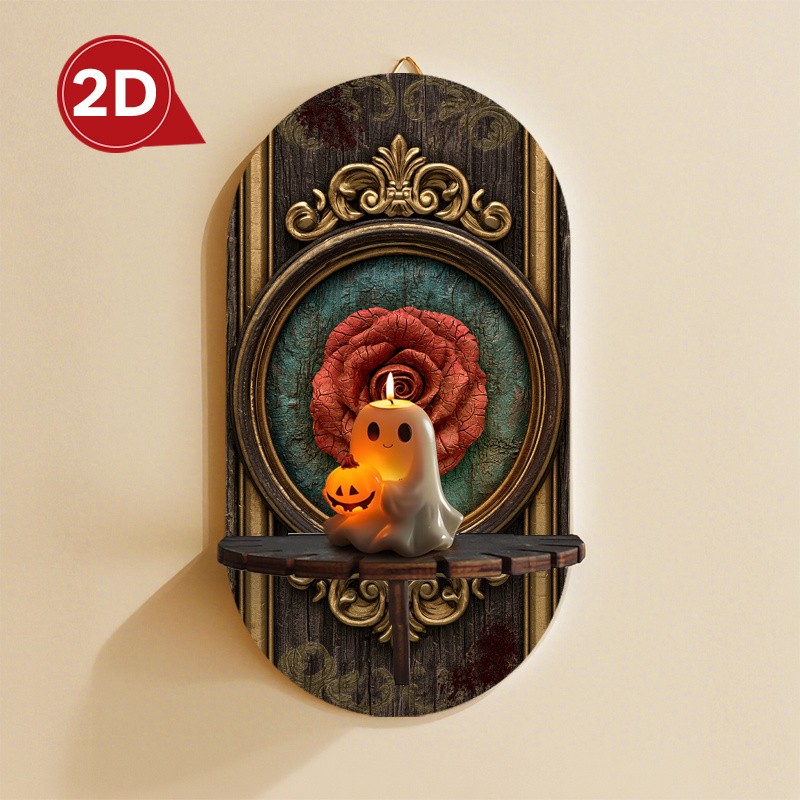2D Summer Decor Floating Shelves Decorative Wall Shelf Wall Mounted Storage Rack gallery