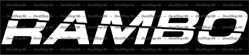 RAMBO Electric Bikes – Outdoor Sports – Vinyl Die-Cut Peel N’ Stick Decals