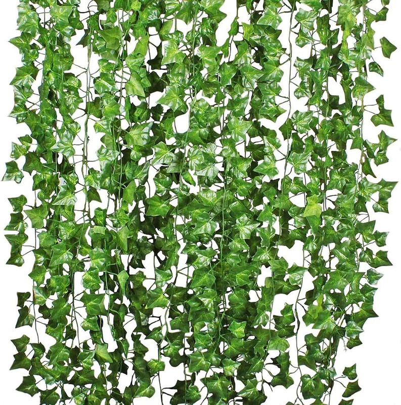 84 Feet 12 Strands Artificial Ivy Leaf Plants Vine Hanging Garland Fake Folia…