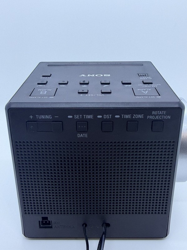 Sony FM/AM Clock Radio Alarm With Time Projection. Model iCF-C1PJ A3 gallery