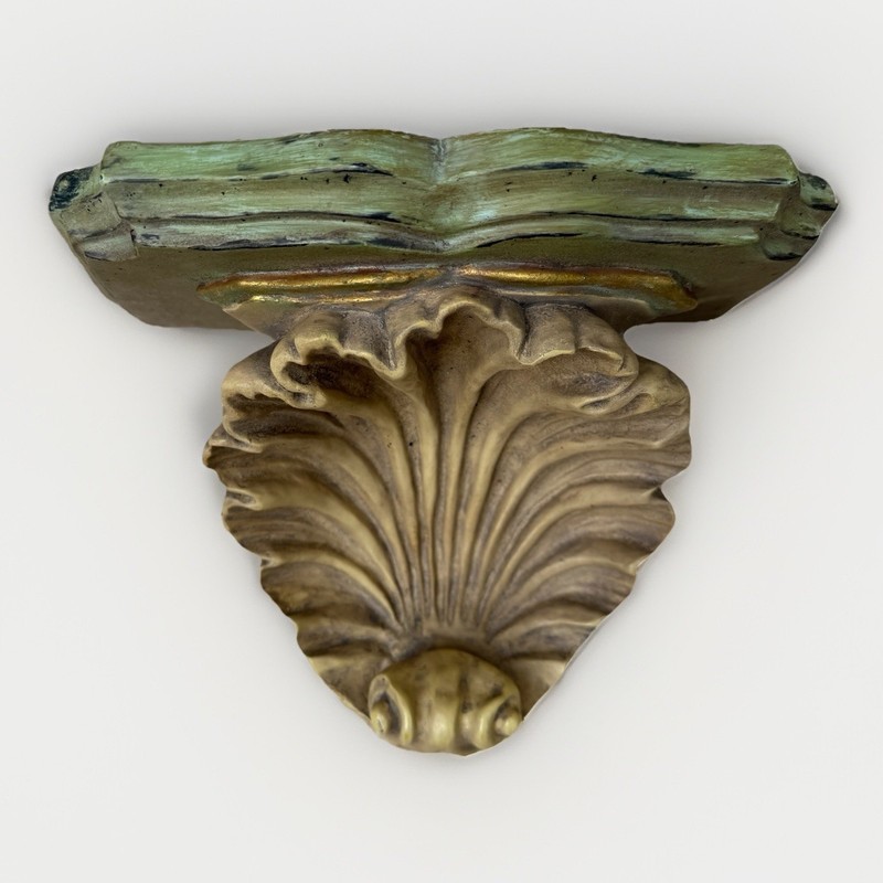 Scallop Shell Wall Shelf Vintage 1985 House of a French Hollywood Regency