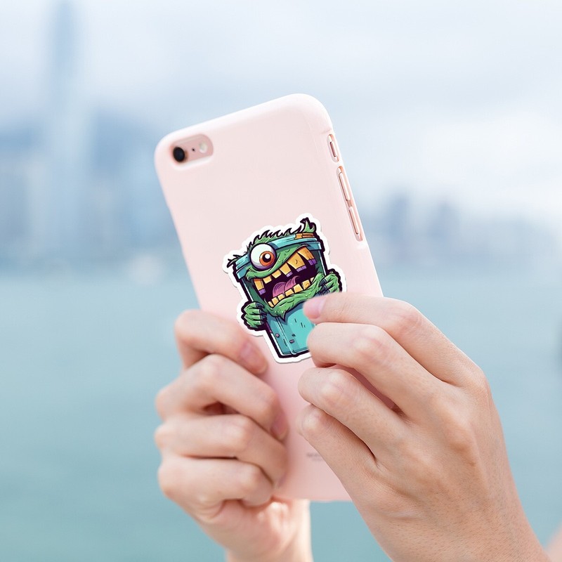 50pcs Waterproof Vinyl Stickers Zombie Monster Luggage Phone Laptop Water Bottle gallery