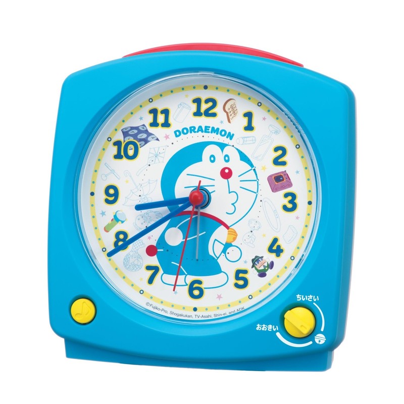 Seiko Clock Doraemon Talking Alarm Clock Analog Blue 125x120x69mm CQ615L
