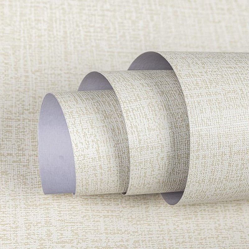 TANONE Contact Paper Peel and Stick (15.8 in X 118 in), Grasscloth Wallpaper …