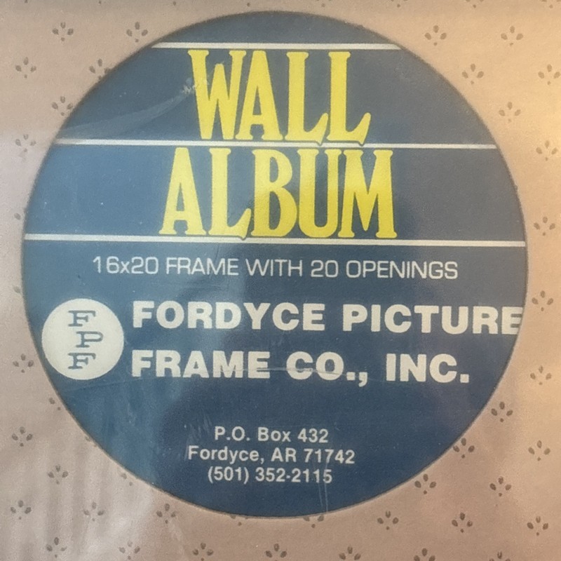Vintage 80s 90s Mauve Pink Fordyce Picture Collage Frame 20 Photos 21 x 17 NEW gallery