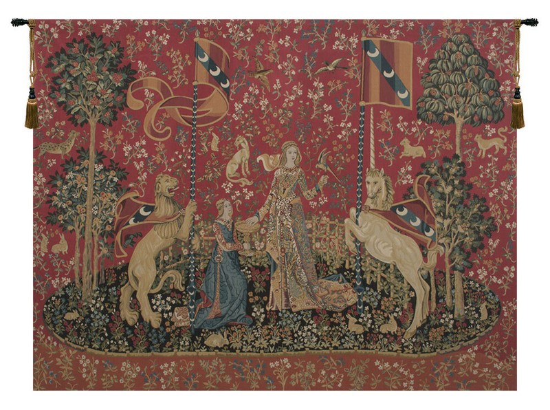 Lady and the Unicorn Taste European Tapestry Wall Art Hanging (New) 50×68 inch