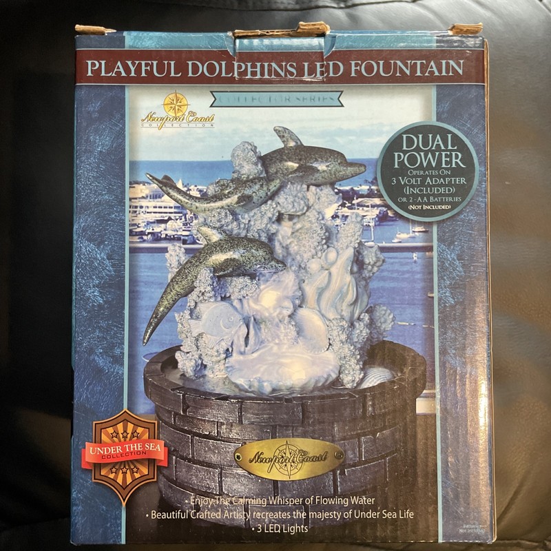 (Works!) Newport Coast Collection Playful Dolphin Collectors Series Open Box