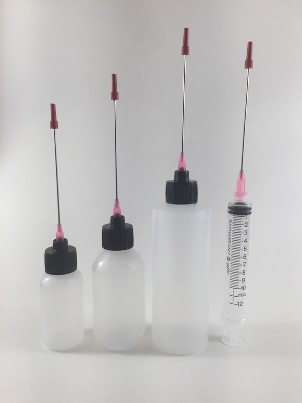 Plastic Squeeze Bottles 1oz,2oz,4oz,10ML Syringe 3″ Applicators for Clock Oil