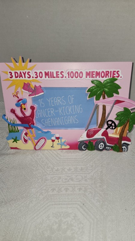 4X6 PHOTO PHOTO FRAME-3DAYS.30MILES.1000MEMORIES PINK
