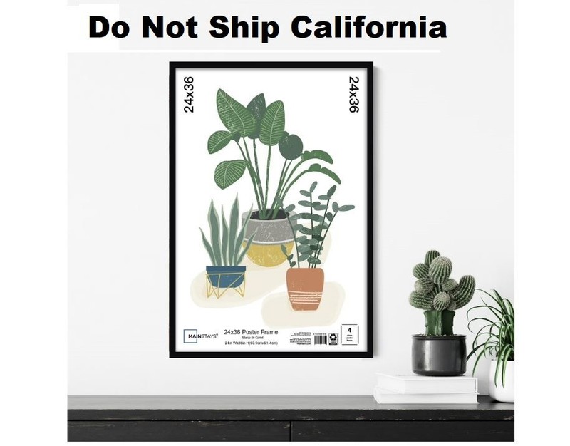 Mainstays 24×36 Basic Black Poster Frame FREE Shipping