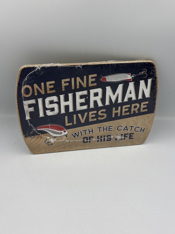 Fisherman’s Wall Decor Plague Wall Art 8-1/4”x5-1/2” Sealed