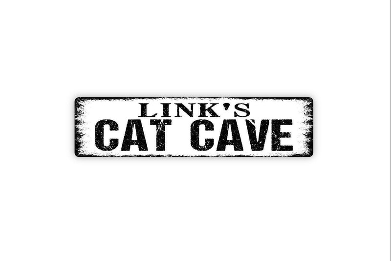 Personalized Cat Cave Sign | Custom Pet Name Wall Art | Cat Lover Home gallery