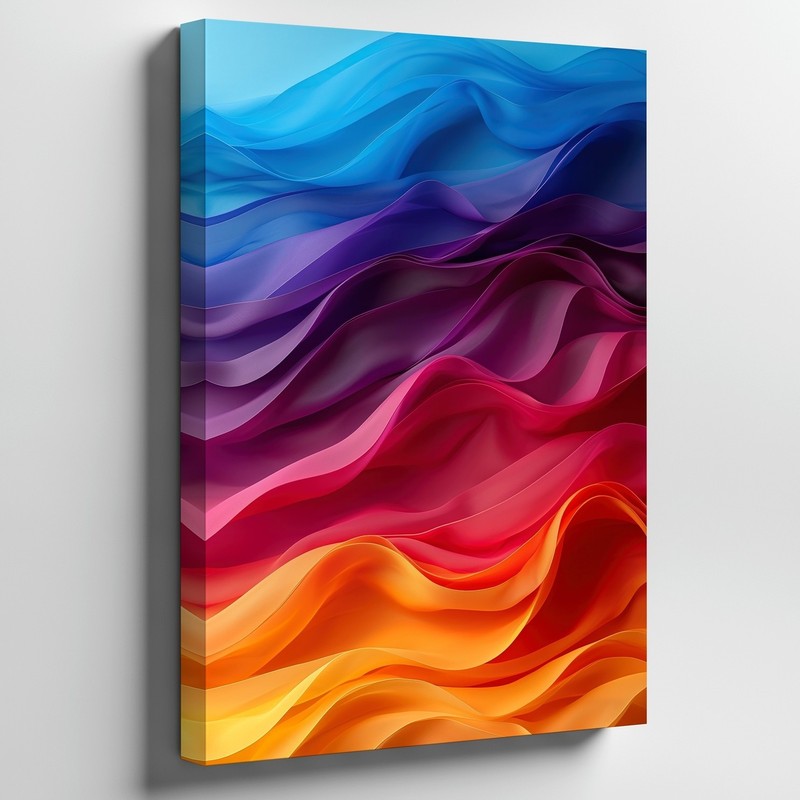 Wall Art Create An Abstract Composition Featuring Flowing Layers Of Translucent