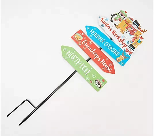 Temp-tations Holiday Metal Yard Sign With Stake H262933