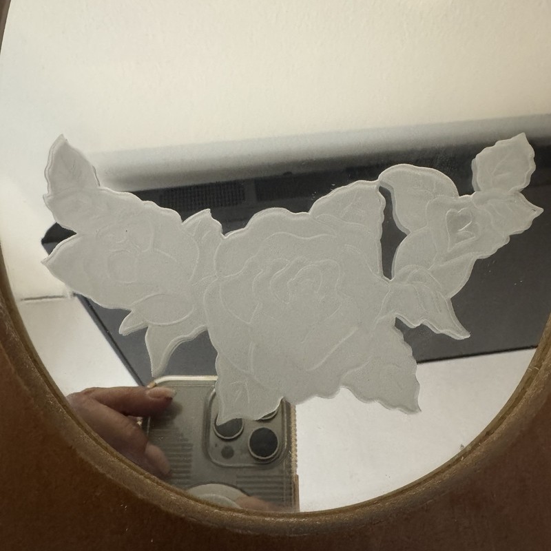 Vintage House Of Lloyd 1989 Oval Wall Mirror Set Floral Cottage Decor 3-Piece gallery