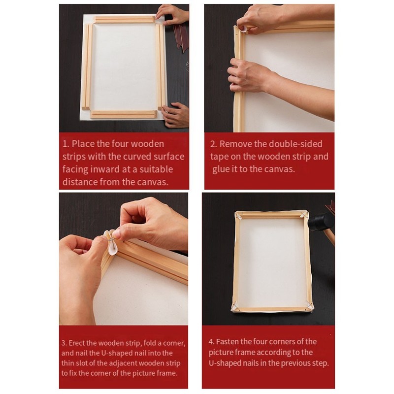 Elegant DIY Frame Kit for Canvas Paintings Sturdy Construction Sleek Design gallery