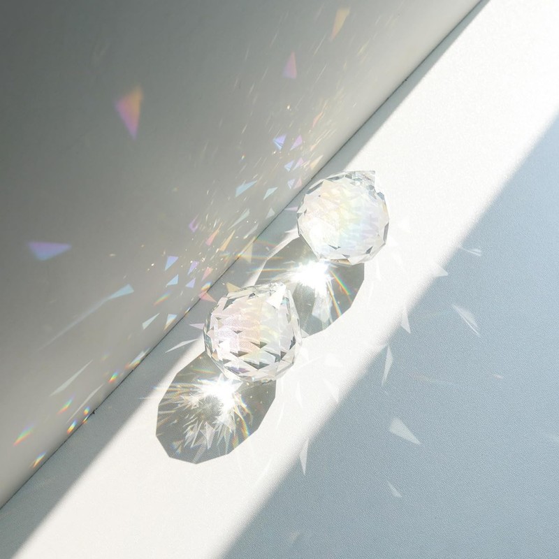 20mm Clear Crystal Prism Pendant Hanging Crystal Feng Shui Ball Prism Pendant gallery