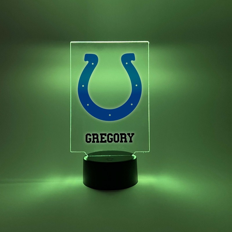 Indianapolis Colts Football Fan Player Sports Night Light Up Lamp 16 Colors LED gallery