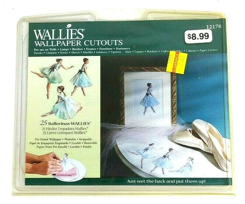 Wallies Wall Paper Cut Outs 25pkg Ballerinas 5″ Pre-pasted Washable