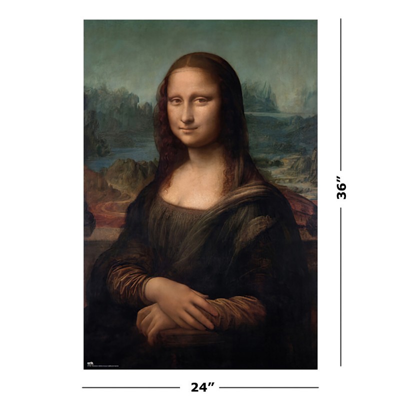 The Mona Lisa - Art Poster / Print (By Leonardo Da Vinci) (Size: 24" x 36") gallery