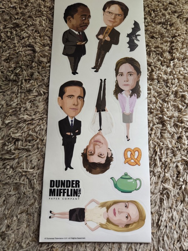 The Office Michael Scott Dunder Mifflin Dwight Sticker Sheet 10 Wall Decals gallery