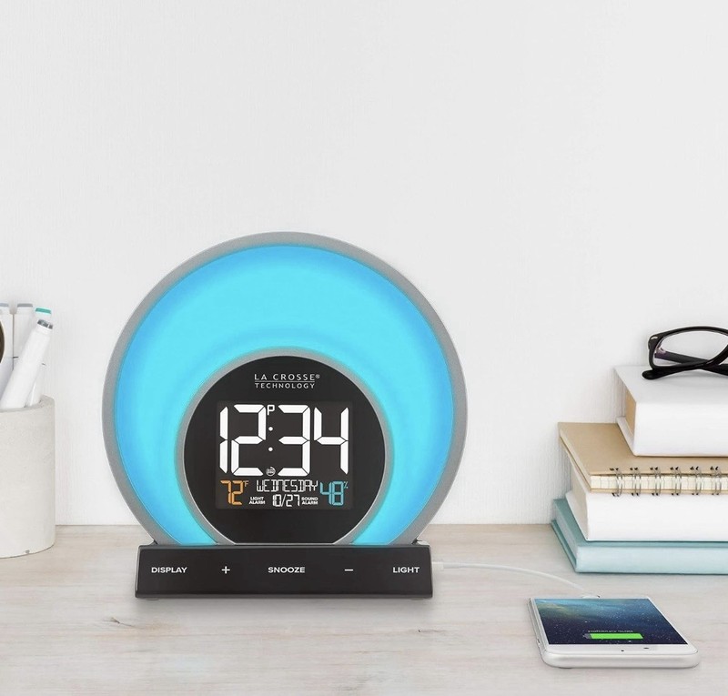 La Crosse Technology Soluna Mood Light Mood Light Alarm Clock USB NEW & SEALED gallery