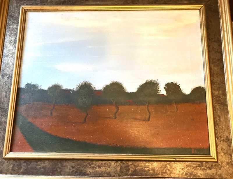 Original Framed Acryllic On Canvas Painting Titled "Home" Nature Trees 20 x 16" gallery