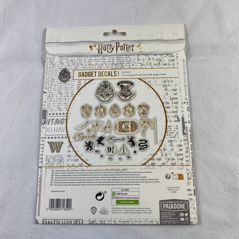 Harry Potter Gadget Decals ~ 27 Reusable, Waterproof Stickers ~ Paladone ~ NEW gallery