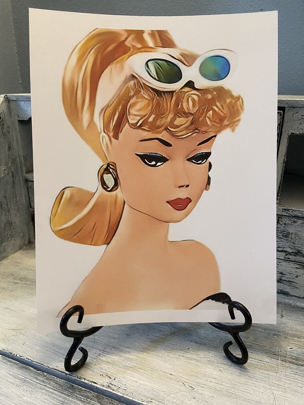 RETRO BARBIE 8x10 Portrait Art Print Bundle Set Of 3 - SILKSTONE BARBIES gallery