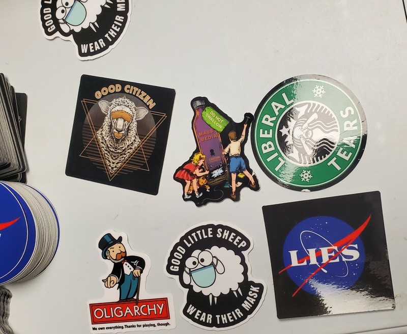 Alex Jones inspired STICKERS 9 Pack LOT September 11th INFO WARS Jason Bermas 😀 gallery
