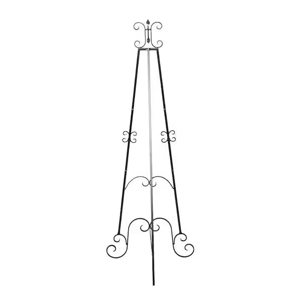 Black Metal Extra Large Free Standing Adjustable Display Stand Scroll Easel gallery