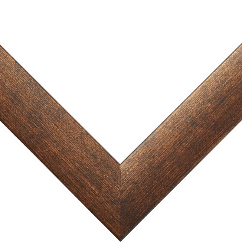 Craig Frames 1" Contemporary Rustic Copper Picture Frame, Set of Two gallery