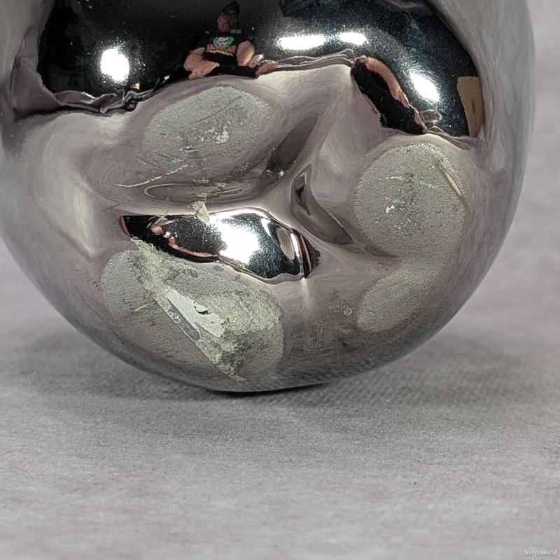 Metal Apple Sculpture Art Statue Modern Ornament Kitchen Decor Non-Magnetic gallery